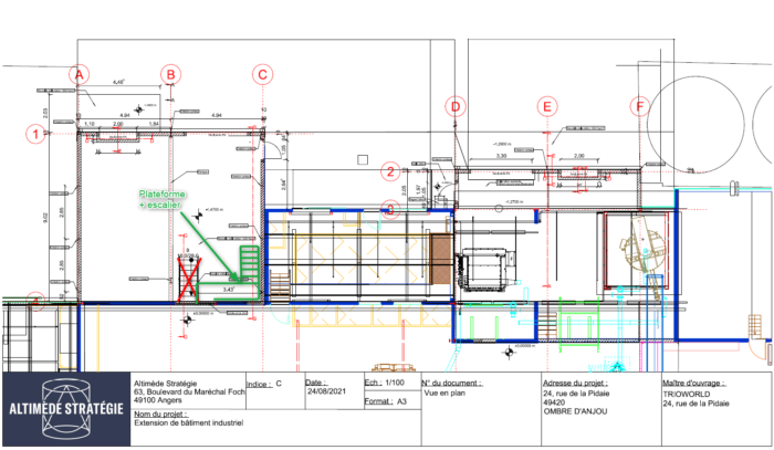 plan 2D architecte